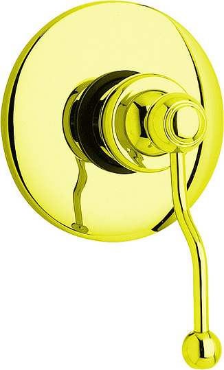 Paini Duomo Cмеситель для душа встраиваемый, с внутренней частью, цвет: золото глянцевое 88OP690