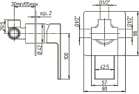 Paini Dax Смеситель для душа встраиваемый без излива, с внутренней частью, цвет: хром 84CR690R