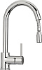 Paini Cox Смеситель для кухни с выдвижным изливом, высота излива 20,1 см, без дк, цвет: хром 78CR591SAKM