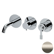 Remer Atelier Смеситель для ванны встраиваемый 3 потребителя с внутренней частью, цвет: visual inox AL54D3PXV