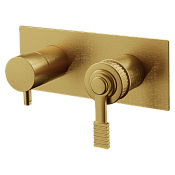 Remer Atelier Смеситель для ванны, 2 потребителя, с внутренней частью, цвет: oro spazzolato AL92ZBG