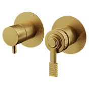 Remer Atelier Смеситель для ванны, 2 потребителя, с внутренней частью, цвет: oro spazzolato AL92ZPBG