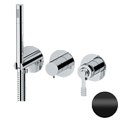 Remer Atelier Смеситель для ванны встраиваемый, 2 потребителя, с внутренней частью, цвет: nero opaco AL97D2PNO