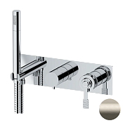 Remer Atelier Смеситель для ванны встраиваемый 2 потребителя с внутренней частью, цвет: visual inox AL97D2XV