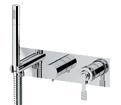 Remer Atelier Смеситель для ванны встраиваемый, 3 потребителя, с встраиваемой частью, цвет: cromo AL97D3