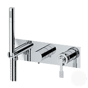 Remer Atelier Смеситель для ванны встраиваемый 3 потребителя с внутренней частью, цвет: bianco opaco AL97D3BO