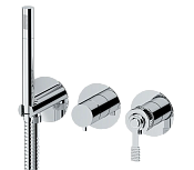 Remer Atelier Смеситель для ванны встраиваемый, 3 потребителя, с встраиваемой частью, цвет: cromo AL97D3P