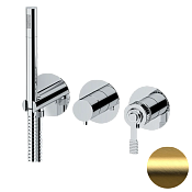 Remer Atelier Смеситель для ванны, 3 потребителя, с внутренней частью, цвет: oro spazzolato AL97D3PBG