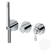 Remer Atelier Смеситель для ванны встраиваемый 3 потребителя с внутренней частью, цвет: bianco opaco AL97D3PBO