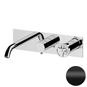 Remer Chrono Смеситель для ванны встраиваемый, излив, лейка, с встраиваемой частью, цвет: nero opaco CH54D2NO