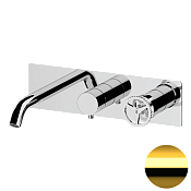 Remer Chrono Смеситель для ванны встраиваемый 3 потребителя, с встраиваемой частью, цвет: oro lucido CH54D3DO