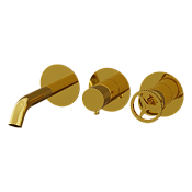 Remer Chrono Смеситель для ванны встраиваемый 3 потребителя, с встраиваемой частью, цвет: oro lucido CH54D3PDO