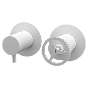 Remer Chrono Смеситель для ванны встраиваемый 2 потребителя с внутренней частью, цвет: bianco opaco CH92ZPBO