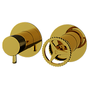 Remer Chrono Смеситель для ванны встраиваемый 2 потребителя, с встраиваемой частью, цвет: oro lucido CH92ZPDO