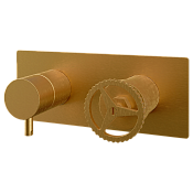 Remer Chrono Смеситель для ванны, 3 потребителя, с внутренней частью, цвет: oro spazzolato CH93ZBG