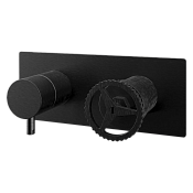 Remer Chrono Смеситель для ванны, 3 потребителя, с внутренней частью, цвет: cromo nero spazzolato CH93ZCFP