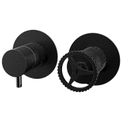 Remer Chrono Смеситель для ванны, 3 потребителя, с внутренней частью, цвет: cromo nero spazzolato CH93ZPCFP