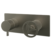 Remer Chrono Смеситель для ванны встраиваемый, 3 потребителя, с внутренней частью, цвет: visual inox CH93ZXV