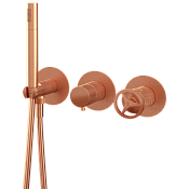 Remer Chrono Смеситель для ванны, 2 потребителя, с внутренней частью, цвет: rame spazzolato CH97D2PRP