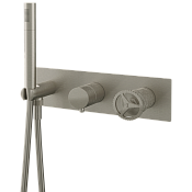 Remer Chrono Смеситель для ванны встраиваемый, 2 потребителя, с внутренней частью, цвет: visual inox CH97D2XV