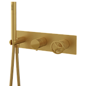 Remer Chrono Смеситель для ванны, 3 потребителя, с внутренней частью, цвет: oro spazzolato CH97D3BG