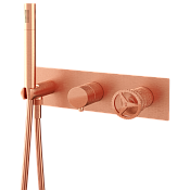 Remer Chrono Смеситель для ванны, 3 потребителя, с внутренней частью, цвет: rame spazzolato CH97D3RP