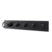 Remer Chrono Смеситель для ванны, 4 потребителя, с внутренней частью, цвет: cromo nero spazzolato CH98D4CFP