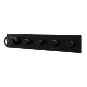 Remer Chrono Смеситель для ванны встраиваемый 4 потребителя, с встраиваемой частью, цвет: nero opaco CH98D4NO