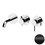 Remer Metrica Смеситель для ванны встраиваемый, 2 потребителя, с внутренней частью, цвет: nero opaco MC54D2PNO