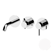 Remer Metrica Смеситель для ванны встраиваемый 3 потребителя с внутренней частью, цвет: bianco opaco MC54D3PBO