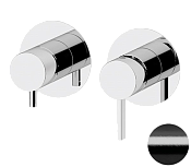 Remer Metrica Смеситель для ванны, 2 потребителя, с внутренней частью, цвет: cromo nero spazzolato MC92ZPCFP