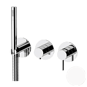 Remer Metrica Смеситель для ванны встраиваемый 3 потребителя с внутренней частью, цвет: bianco opaco MC97D3PBO