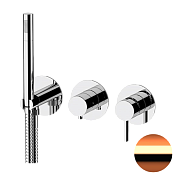 Remer Metrica Смеситель для ванны, 3 потребителя, с внутренней частью, цвет: rame spazzolato MC97D3PRP