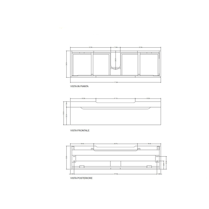Kerasan Inka Project Панель керамическая накладная для раковины 52x52 см, исполнение Arte 1 341833 Arte 1