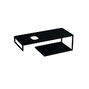 Kerasan Louise Консоль под раковину 120x50 см, подвесная с полкой, цвет: Nero matt 9322k3