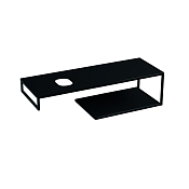 Kerasan Louise Консоль под раковину 140x50 см, подвесная с полкой, цвет: Nero matt 9322k5