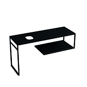 Kerasan Louise Консоль под раковину 140x50 см, напольная с полкой, цвет: Nero matt 9332k5