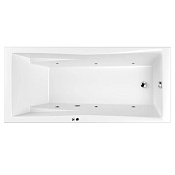Whitecross Palace Ванна гидромассажная Soft 180х80 см, на каркасе, цвет: белый глянцевый 0104.180080.100.SOFT.CR
