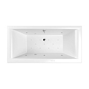 Whitecross Savia duo Ванна гидромассажная Relax 170х80 см, перелив по центру, цвет: белый глянцевый 0103.170080.100.RELAX.CR