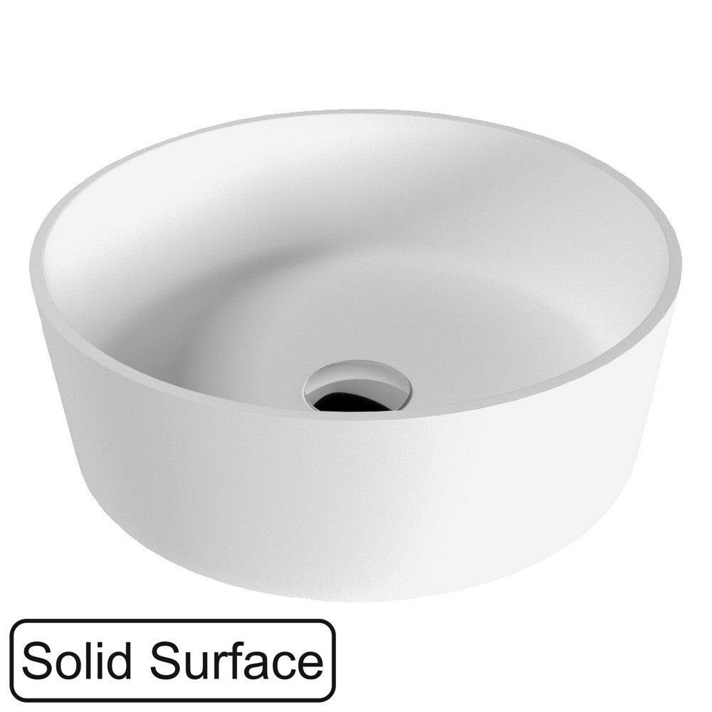 Whitecross Agate Раковина чаша d40,5 см, без перелива, цвет: белый матовый 0701.040040.200