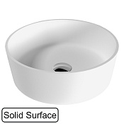 Whitecross Agate Раковина чаша d40,5 см, без перелива, цвет: белый матовый 0701.040040.200