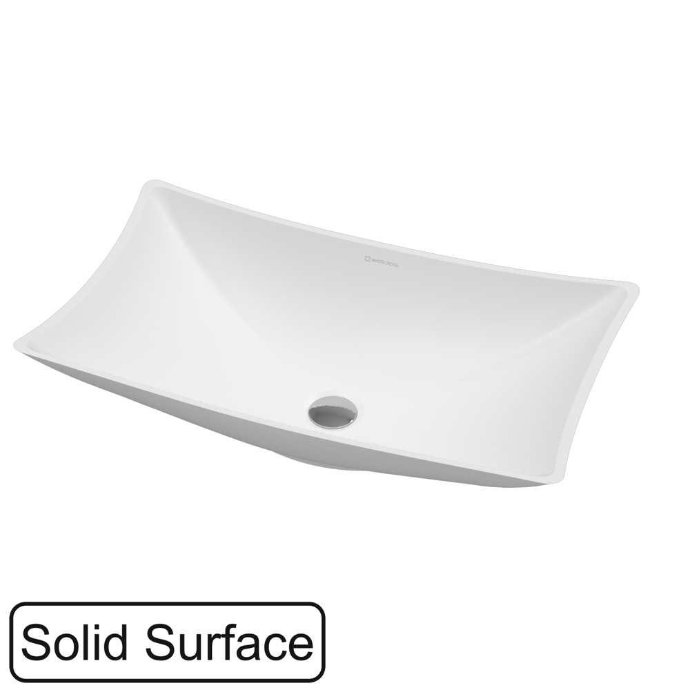 Whitecross Coral Раковина чаша 60х34,5 см, без перелива, цвет: белый матовый 0739.060034.200