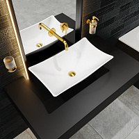 Whitecross Coral Раковина чаша 60х34,5 см, без перелива, цвет: белый матовый 0739.060034.200