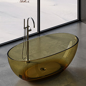 Dea Design Nature Ванна из Glasstech отдельностоящая 165x80 см, полиэфирная смола, цвет: classic gre DD8628 1650 R6