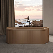 Dea Design Stripes Ванна отдельностоящая 171x72x56h см, композит, цвет: dark camel DD8801 1710 1
