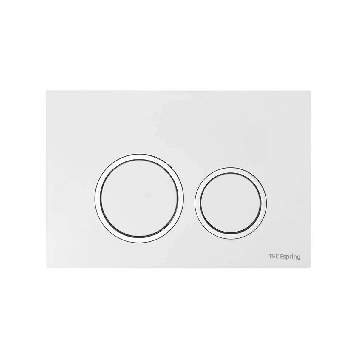 Tece Spring Кнопка смыва для унитаза, пластик, цвет: белый/хром глянцевый 9940103