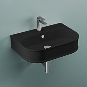 Artceram Atelier Раковина подвесная с 1 отверстием 65x45x15h см, цвет: черный ATL003 17 00