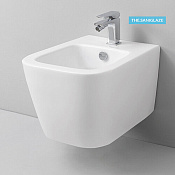 ArtCeram A16 Биде подвесное 36x52 см, 1 отв, с переливом, покрытие Saniglaze, цвет: matt white ASB004 05 00