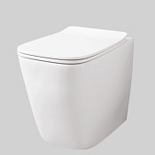 ArtCeram A16 Унитаз напольный 36x54 см, смыв торнадо, цвет: matt white ASV007 05 00