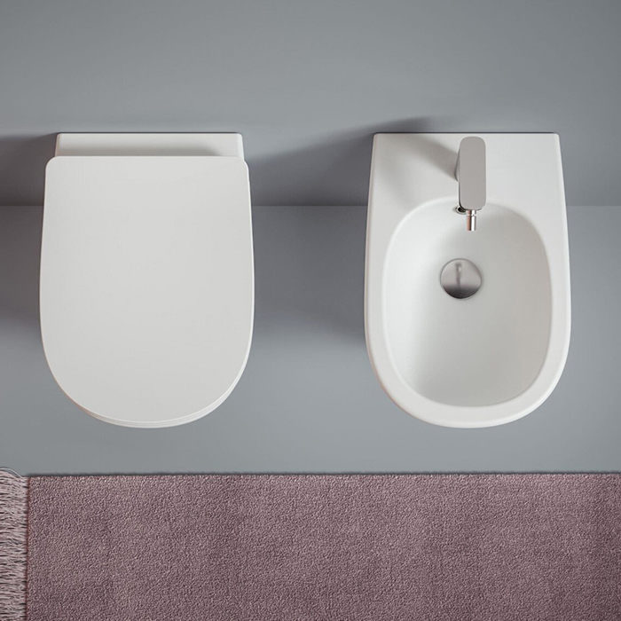 ArtCeram Ten Унитаз подвесной безободковый 36x52 см, цвет: matt white TEV006 05 00